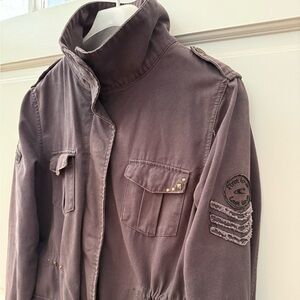 O'Neill grey jacket with miliatary embellishments